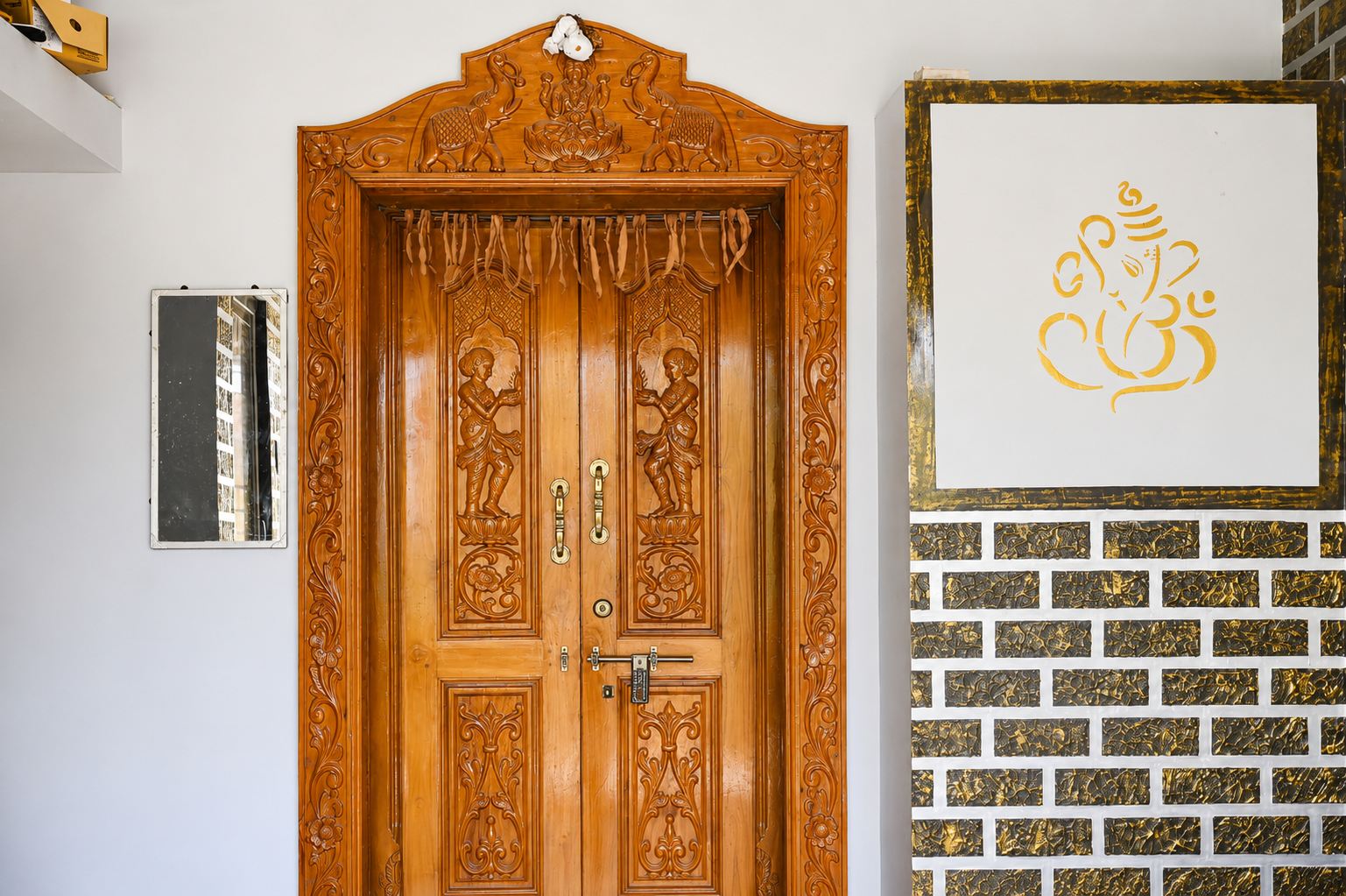 Traditional Carved Entrance
